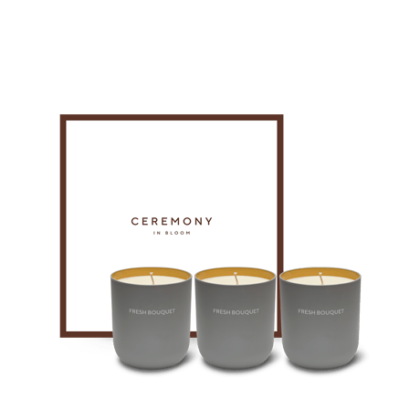 Fresh Bouquet Scented Candle Trio Set