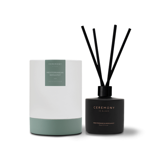 Mediterranean Bergamot Reed Diffuser Black 200mL