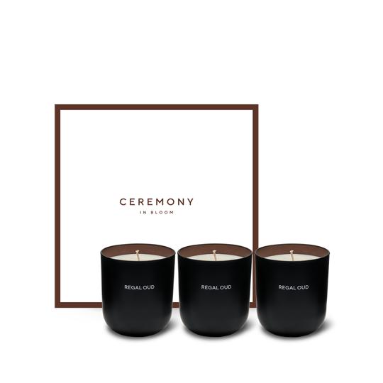 Regal Oud Kokulu Mum Üçlü Hediye Seti